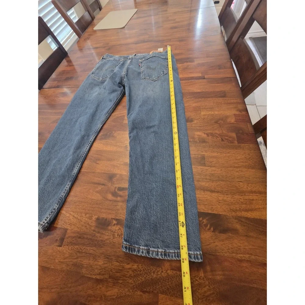 Levi's‎ 505 Men's Cotton Jeans - Light Stonewash 36×29 Y2k 90s